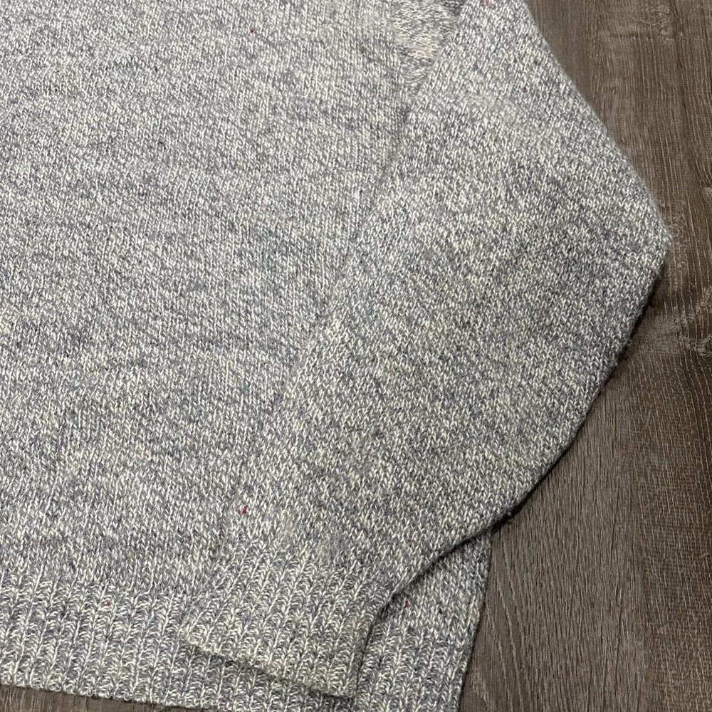 VTG Lands' End Sweater Mens XL Ragg Wool Made USA Cabincore Luxe Heritage Fleck